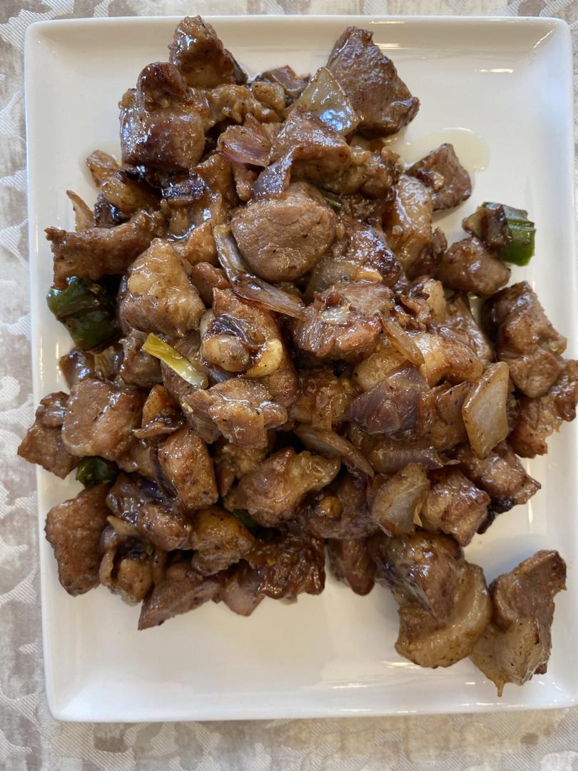 脆爽猪颈肉（不用烤炉版）