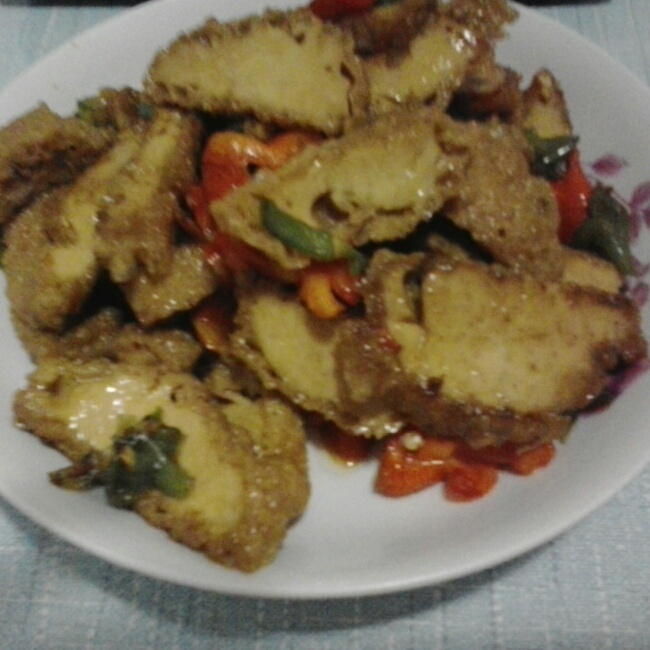 青椒炒豆腐干