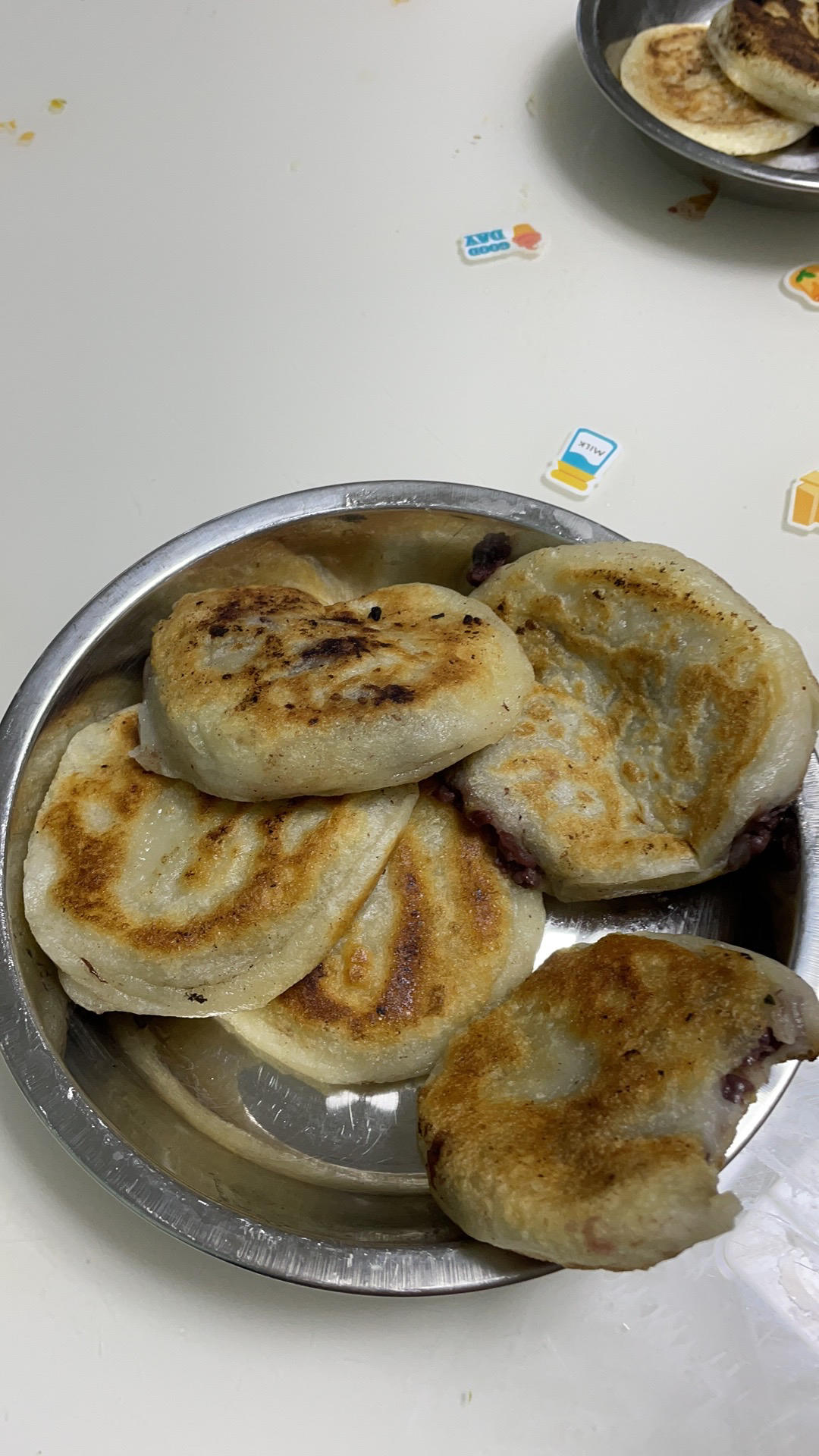 ㊙️东北糯米豆沙粘火勺 烫面法饼超级软 附虎口收拢法整形视频