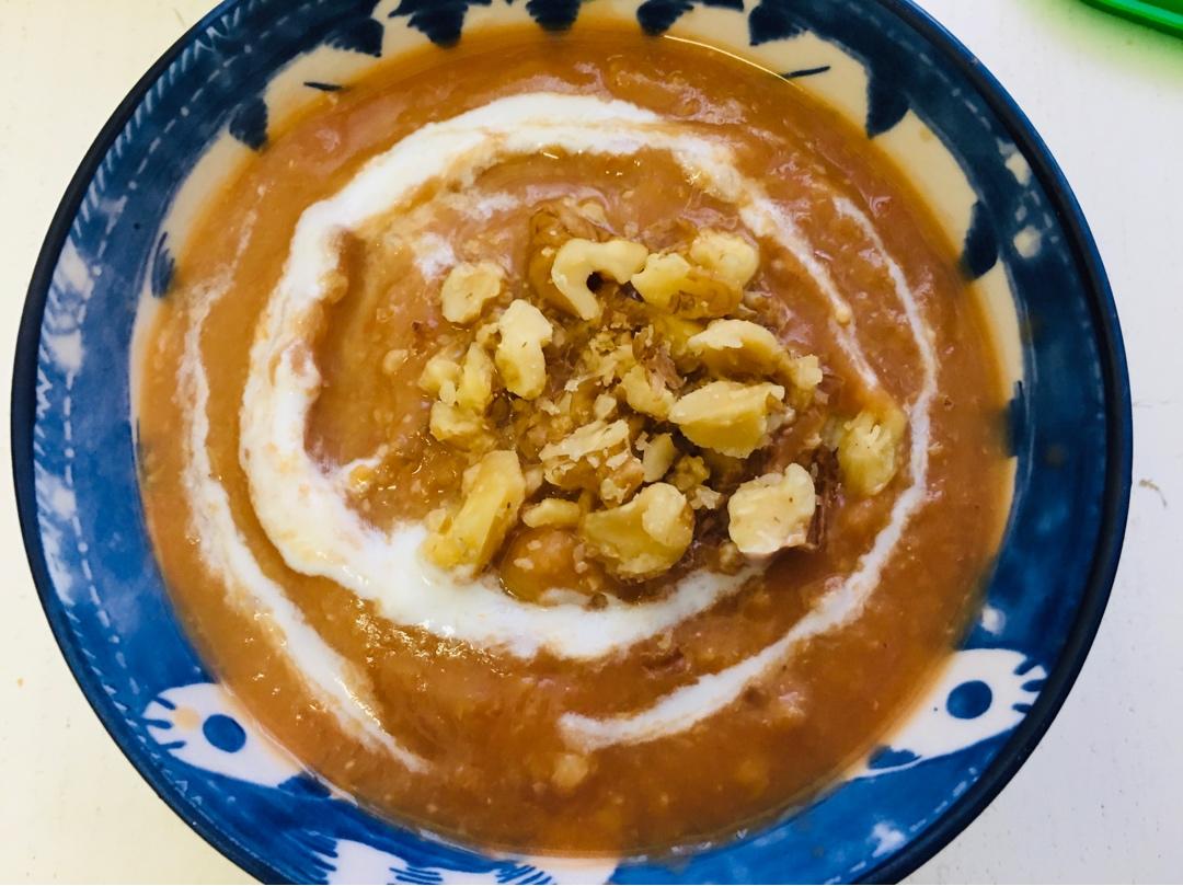 番茄核桃鹰嘴豆浓汤【健康主食】