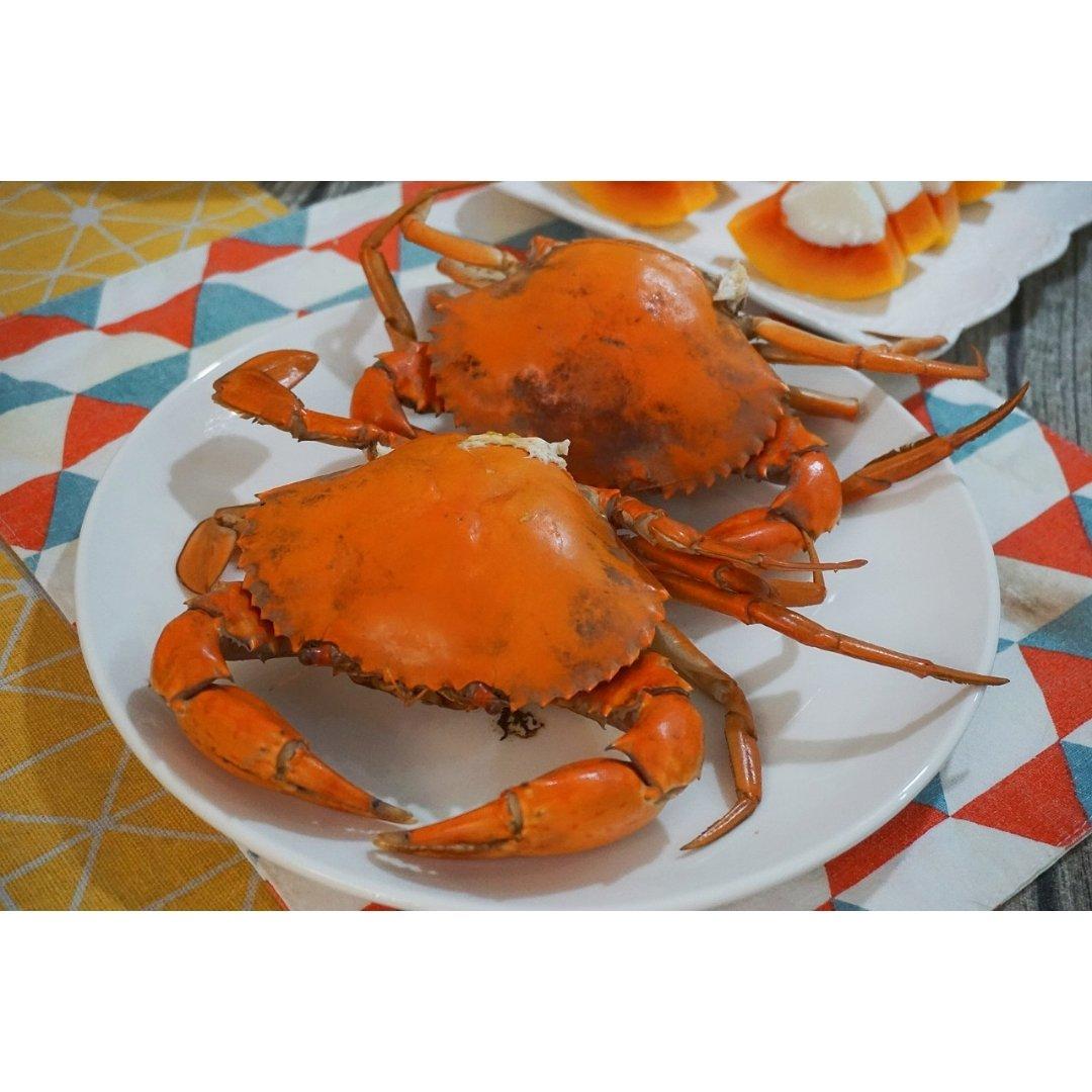 清蒸三门青蟹