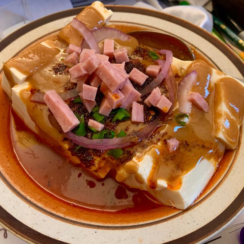 双酱浇汁嫩豆腐