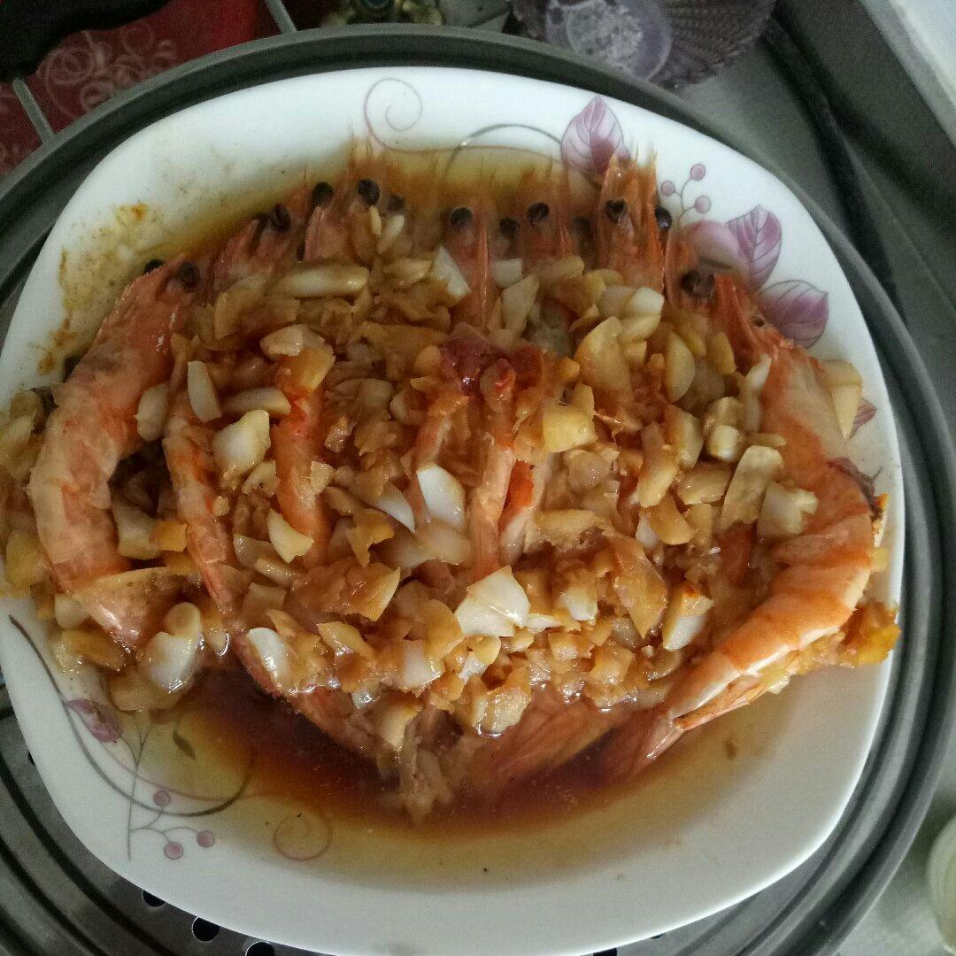 蒜蓉蒸虾