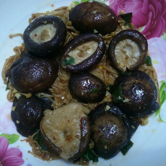 煎（烤）蘑菇 香菇 口蘑