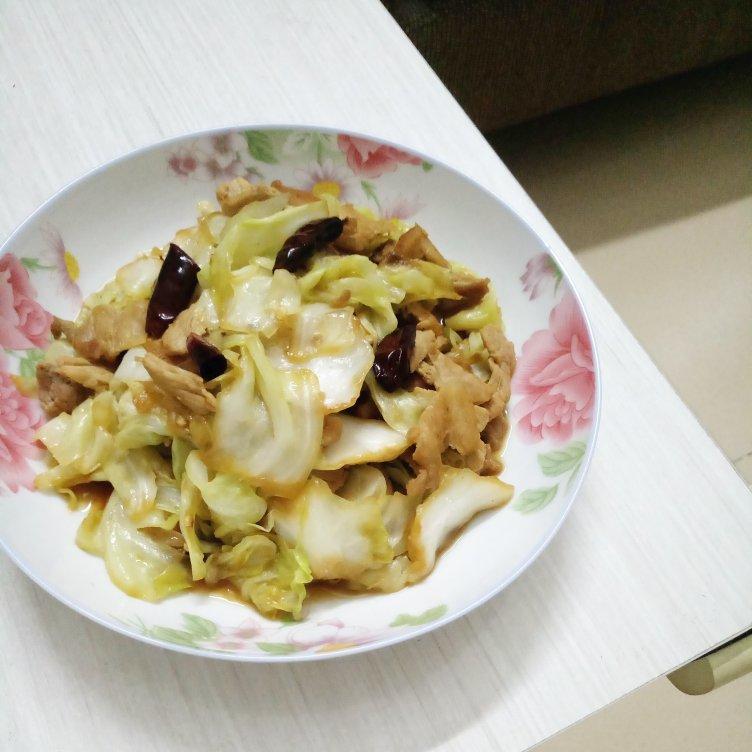 家常炝炒圆白菜