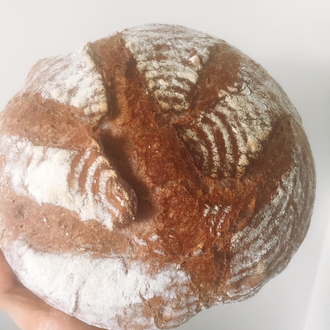 天然酵种蓬松欧包