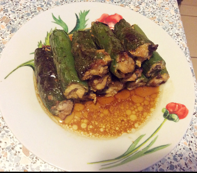 下饭菜肴--青椒酿肉