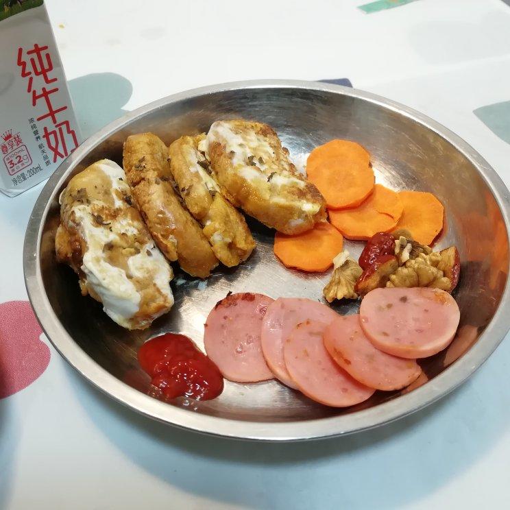 鸡蛋煎馒头片