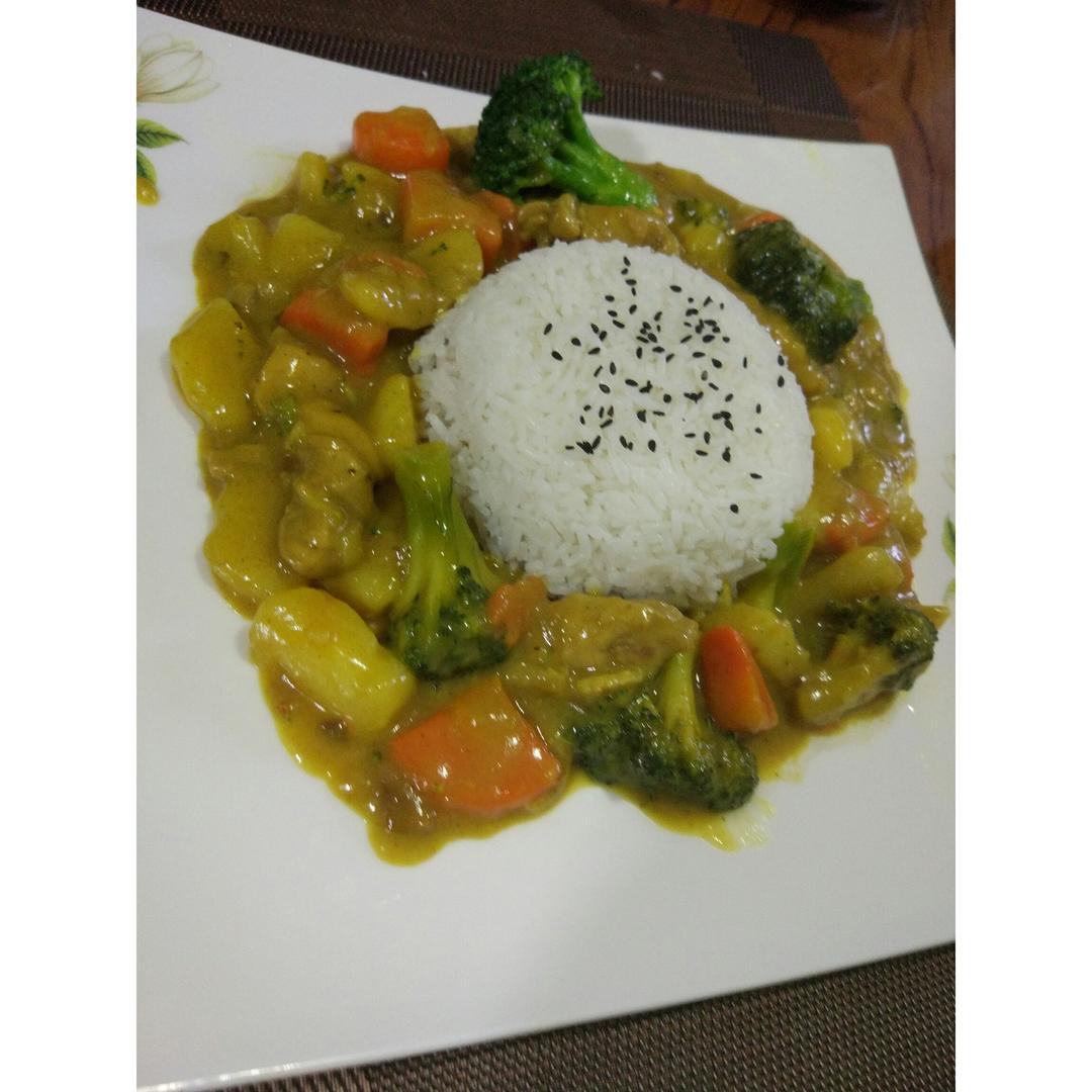 咖喱鸡饭