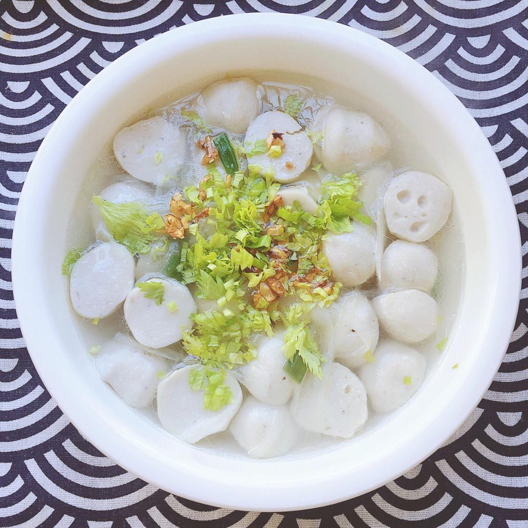 喜欢橘子酱的熊做的萝卜丝鱼丸汤