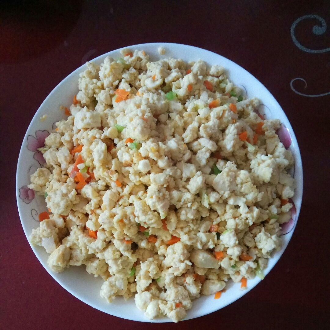 鸡刨豆腐(鸡蛋炒豆腐)
