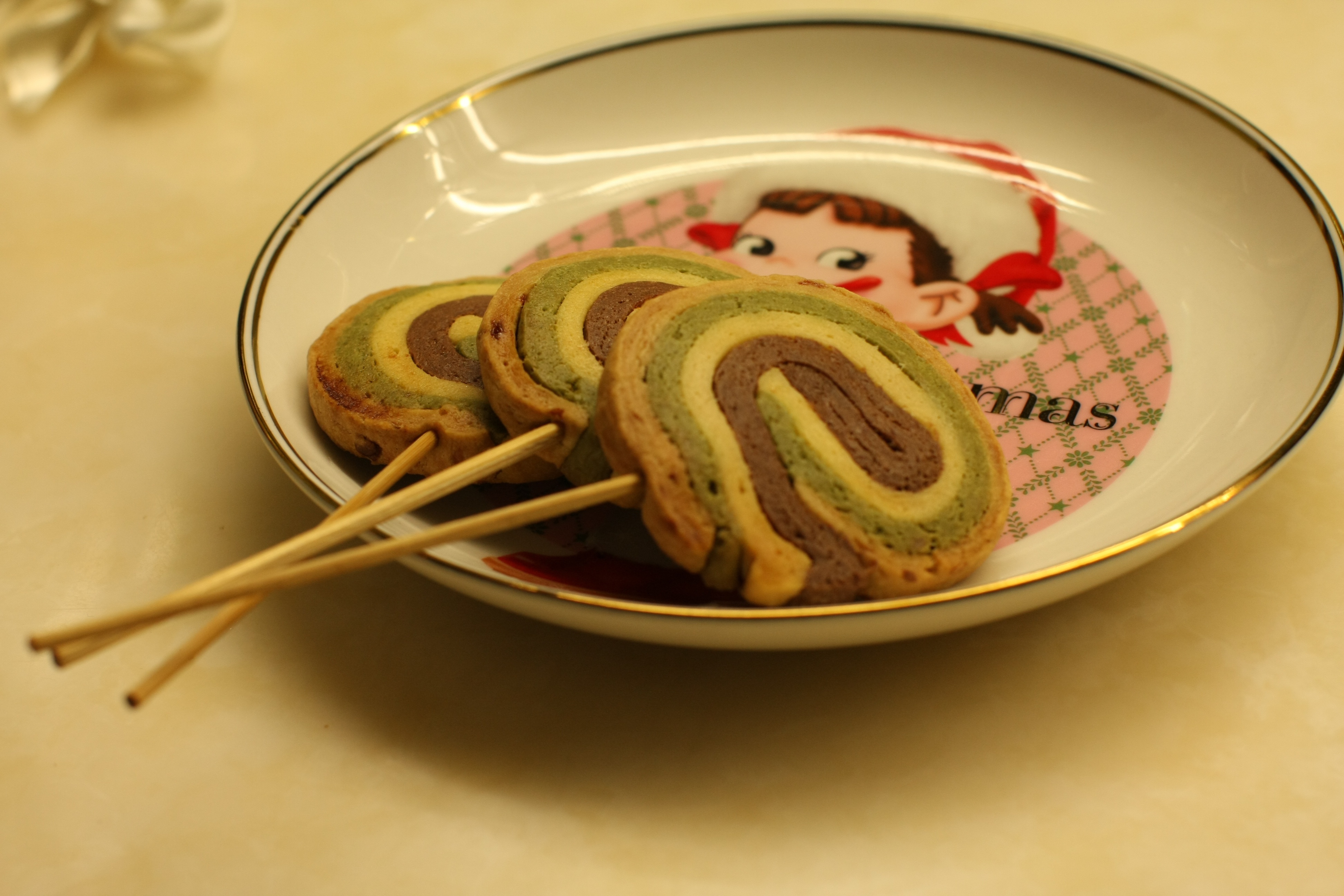 彩色棒棒糖饼干