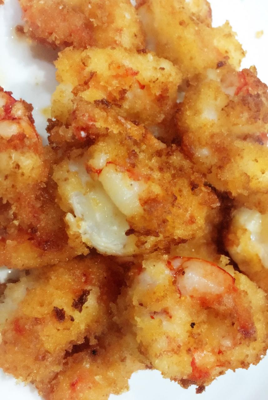 阿根廷红虾：炸虾球