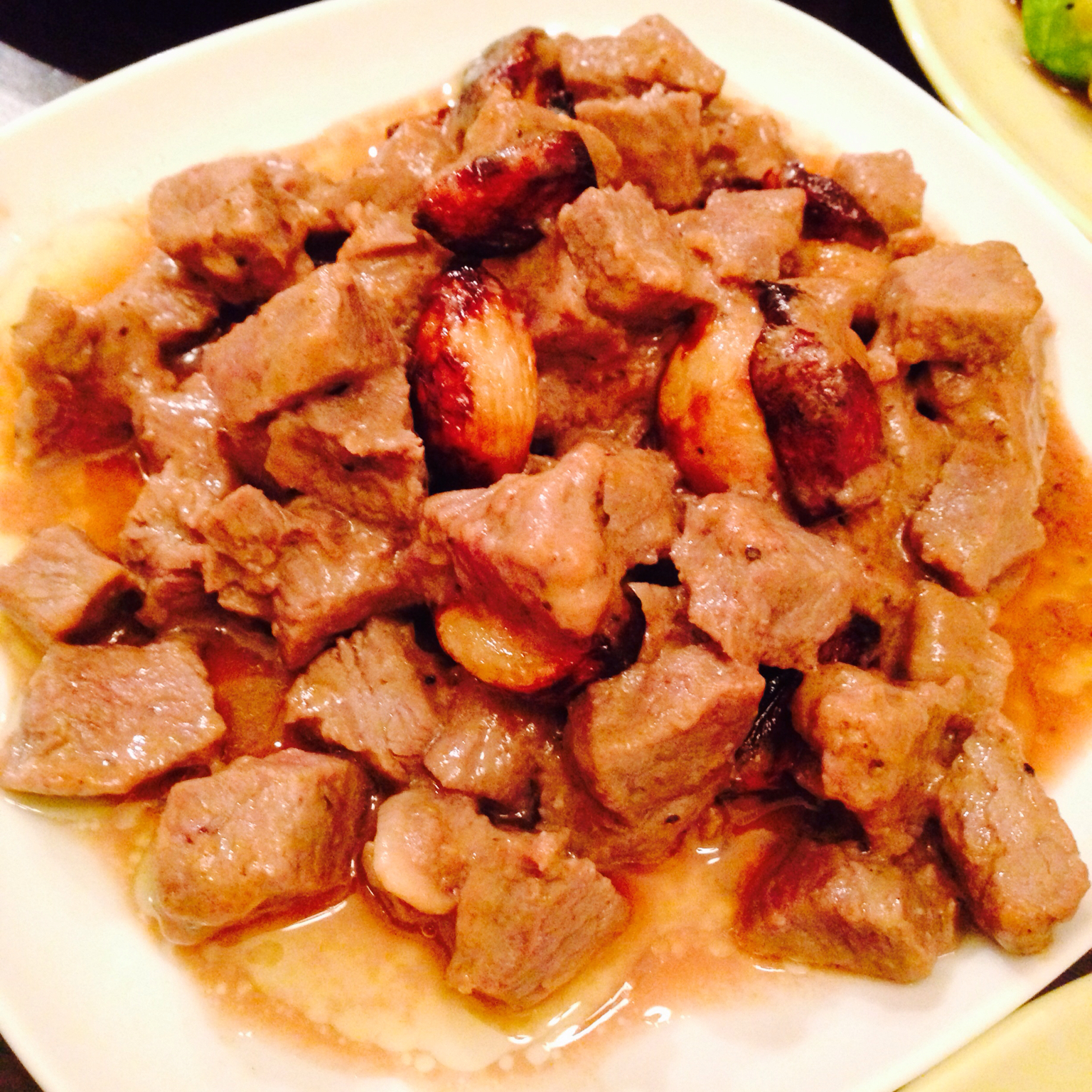 黑蒜子牛肉粒