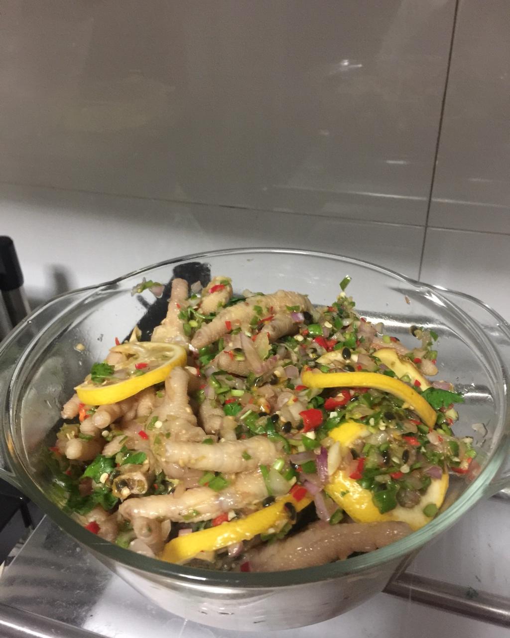 柠檬百香果鸡爪