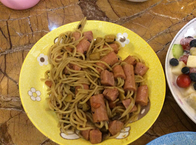 咖喱芝士穿肠意面