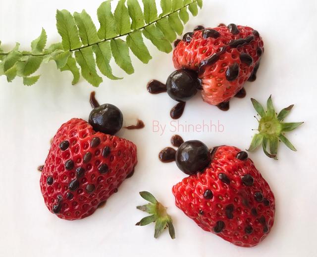 萌萌哒草莓小瓢虫的做法
