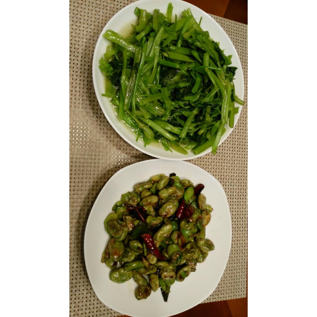 无比鲜美的葱油蚕豆