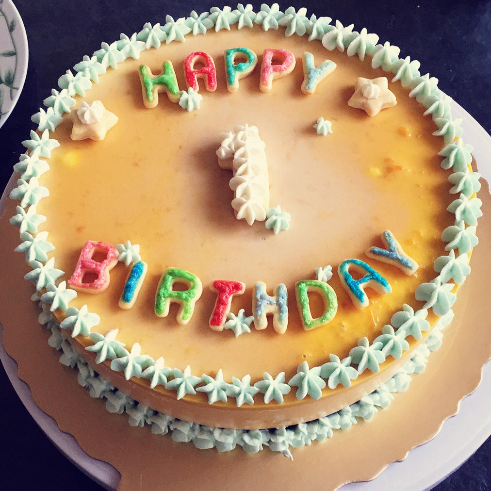 宝贝一周岁生日蛋糕！