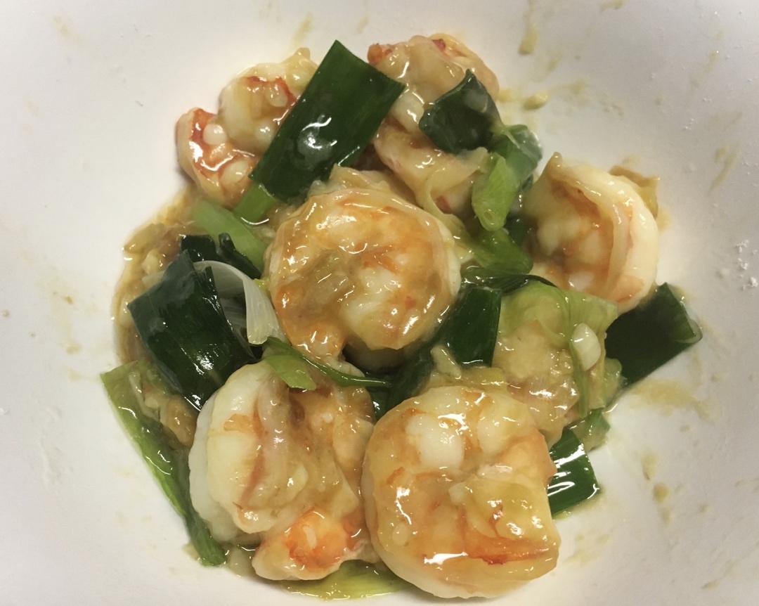 葱爆虾仁