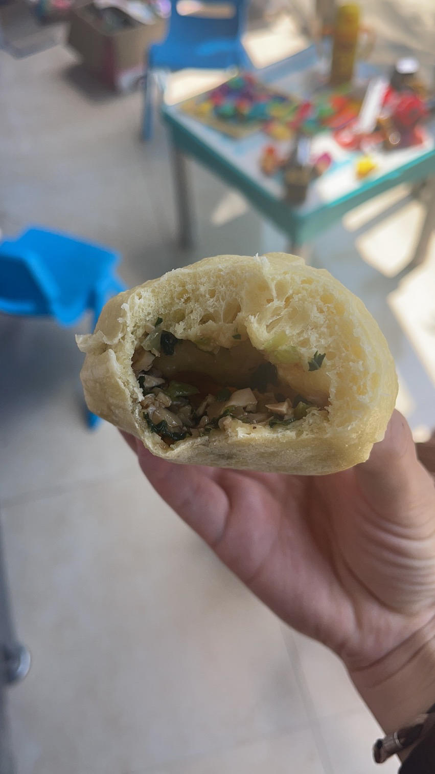 香菇青菜包，记录分量(22个小包子+2个小馒头)