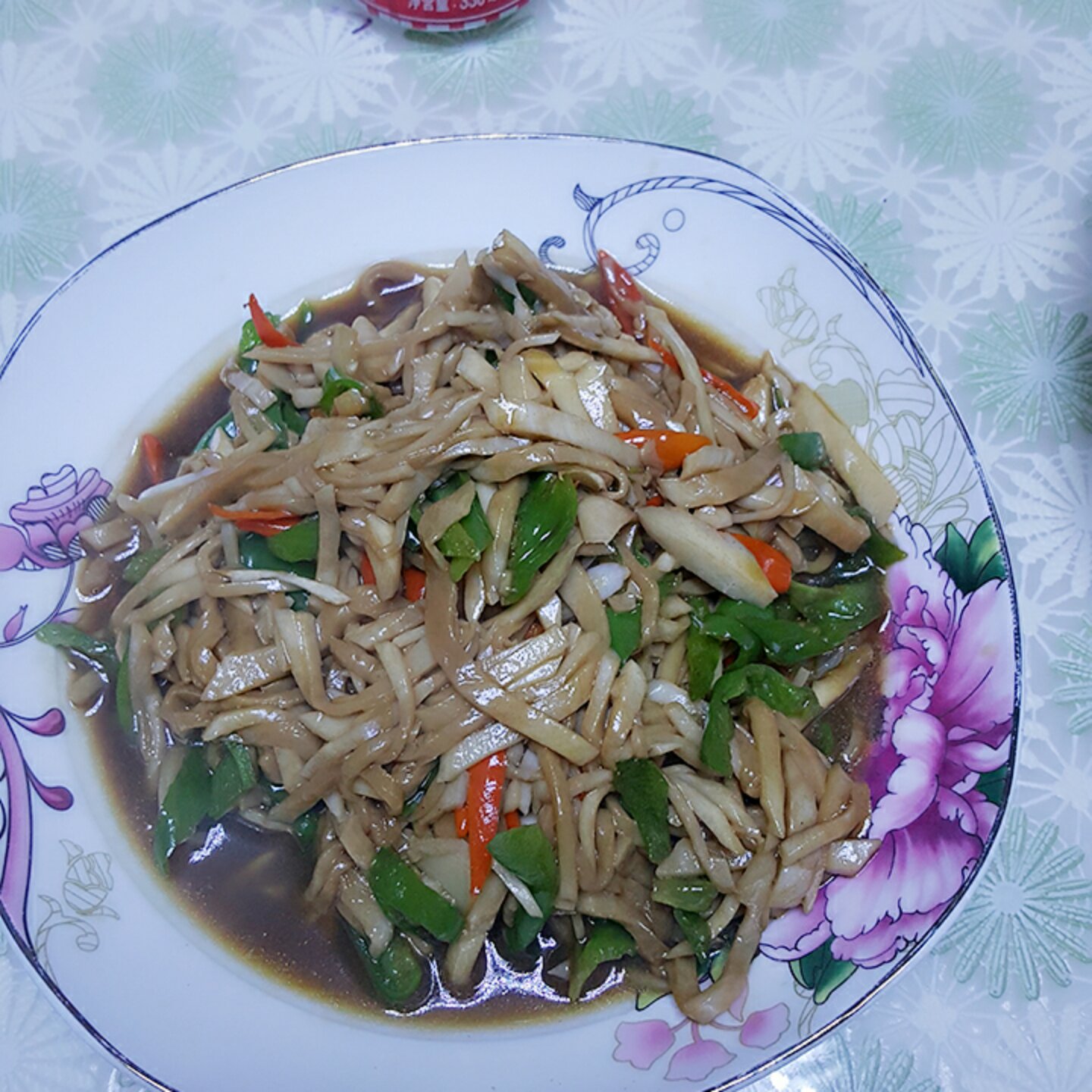 青椒素炒杏鲍菇