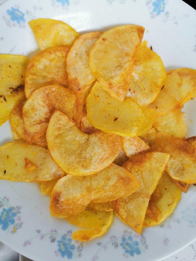自制炸薯片，学会以后再也没买过薯片