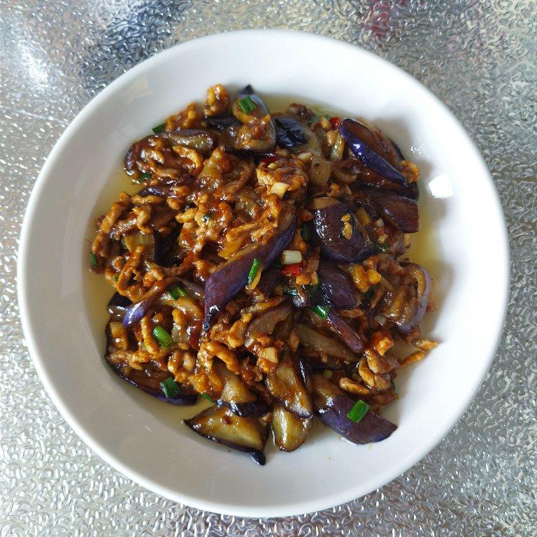 红烧肉沫茄子
