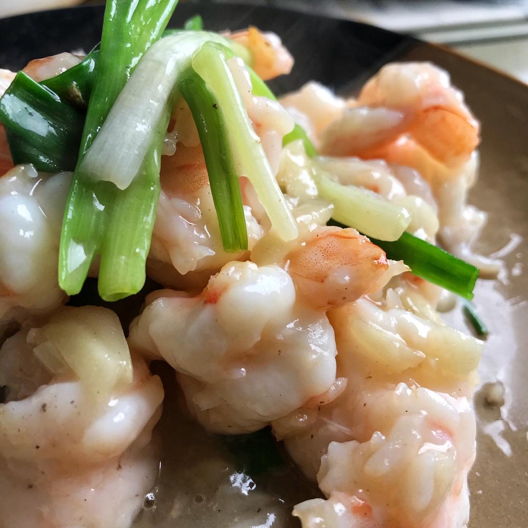 葱爆虾仁