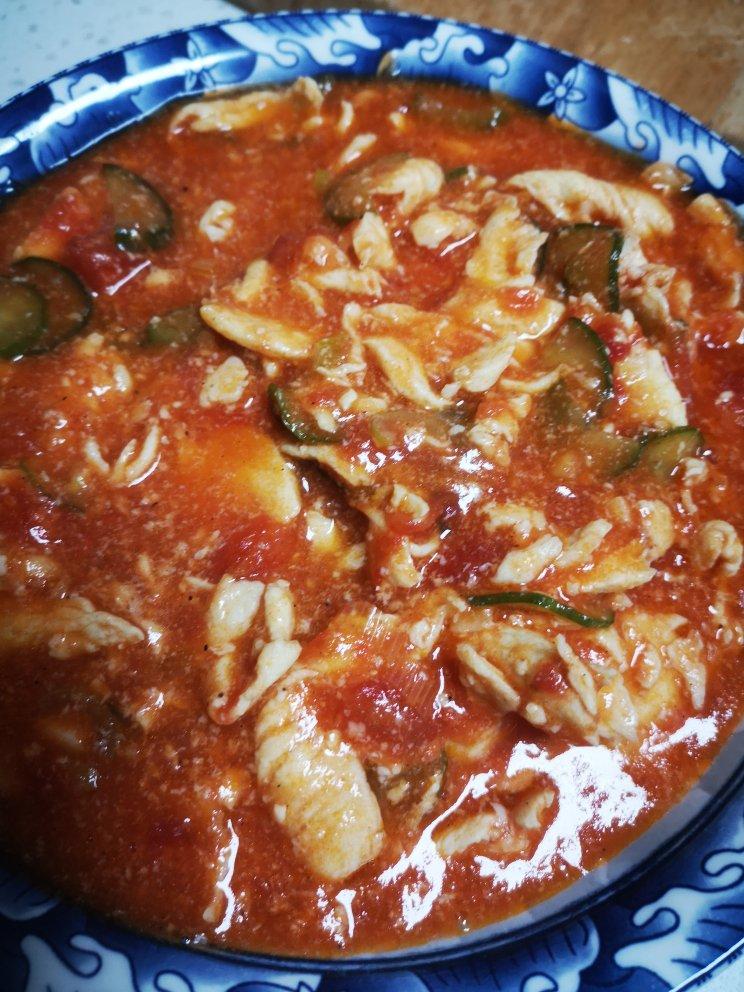 【鸡胸最嫩做法】番茄鸡片