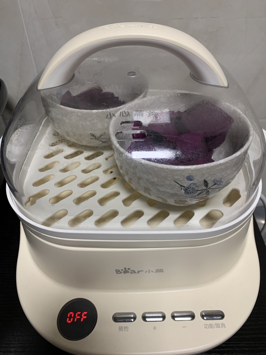 宝宝辅食：奶香紫薯蛋糕（7月龄+）的做法 步骤2
