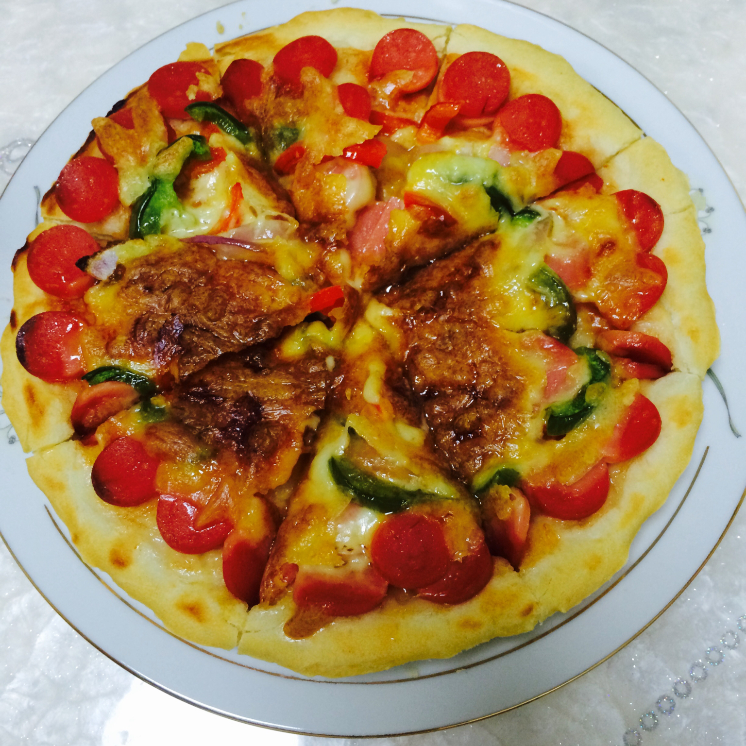 8寸纯手工什锦披萨