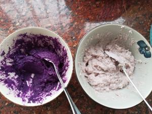 肉松牛奶软面包（紫薯/香芋馅）的做法 步骤5
