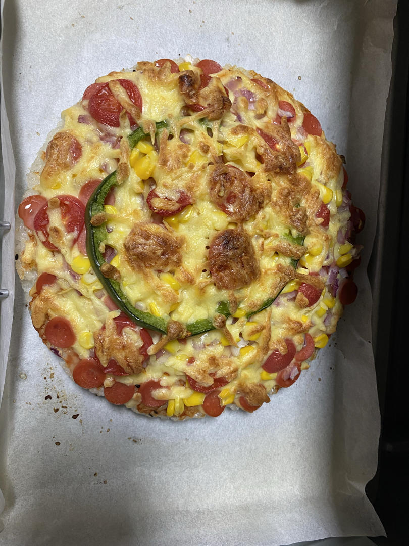 剩米饭的华丽转身-米饭披萨