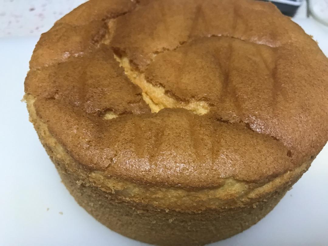 6寸原味戚风蛋糕