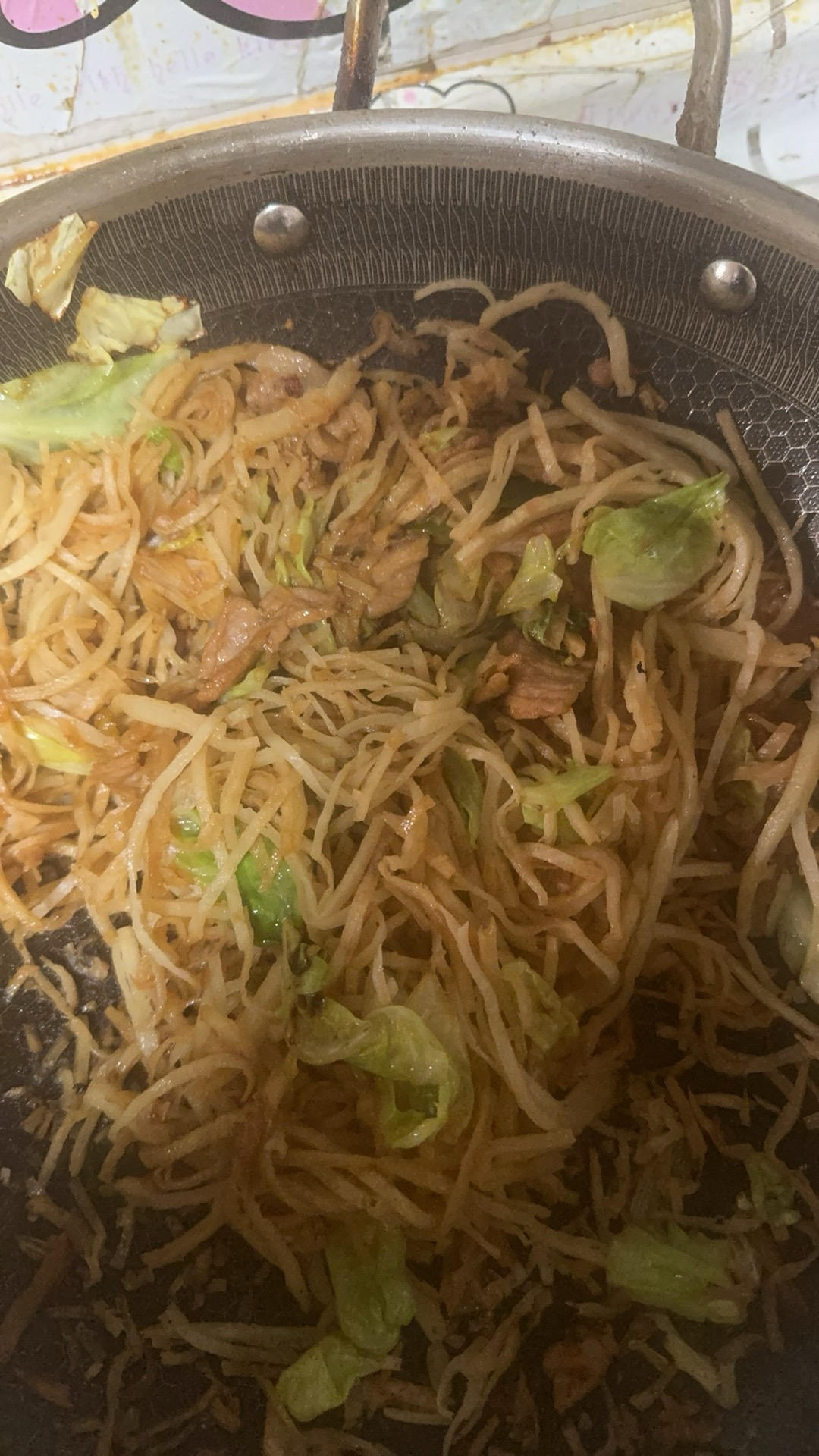 肉丝炒饼