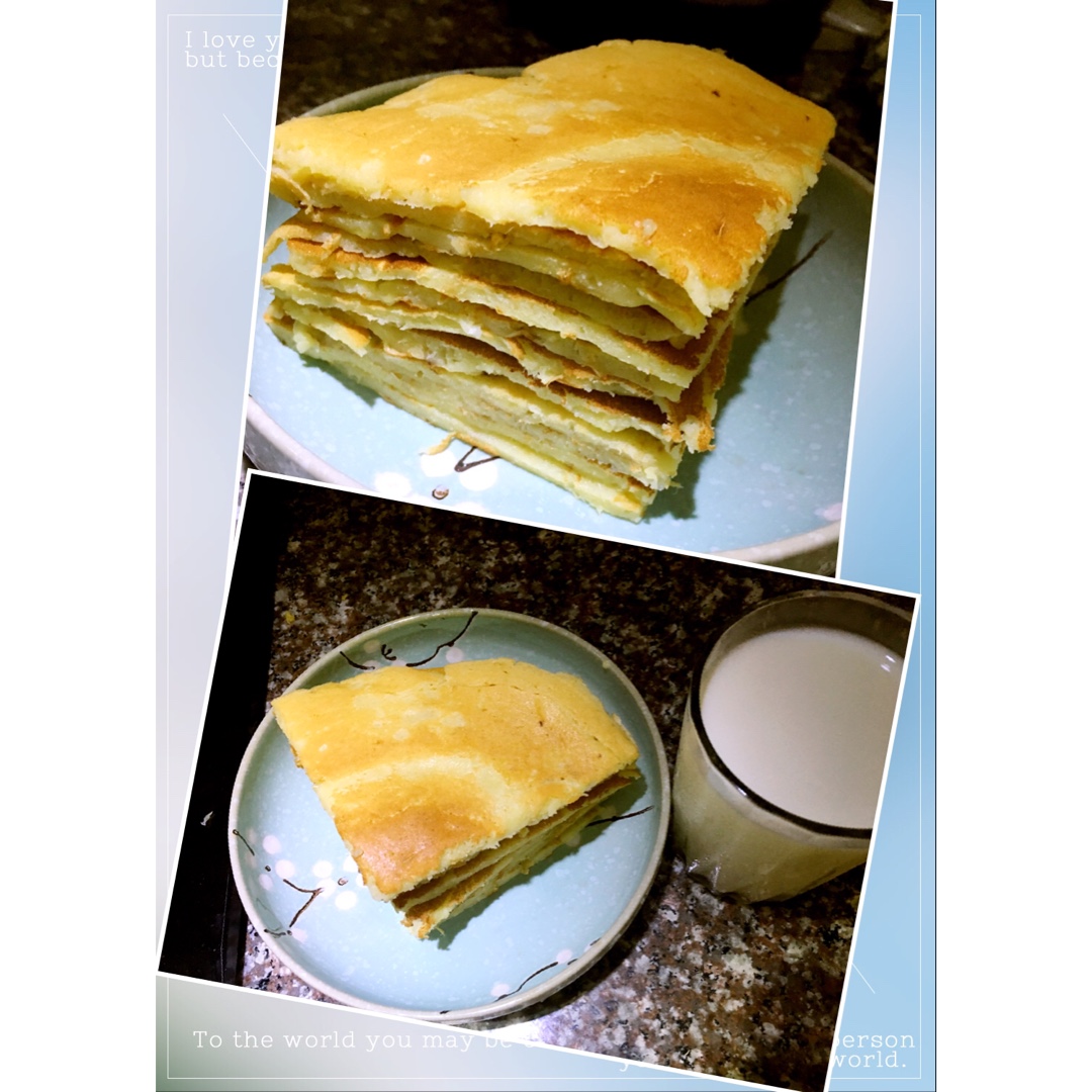 【减脂早餐】无油香蕉松饼（超简单）