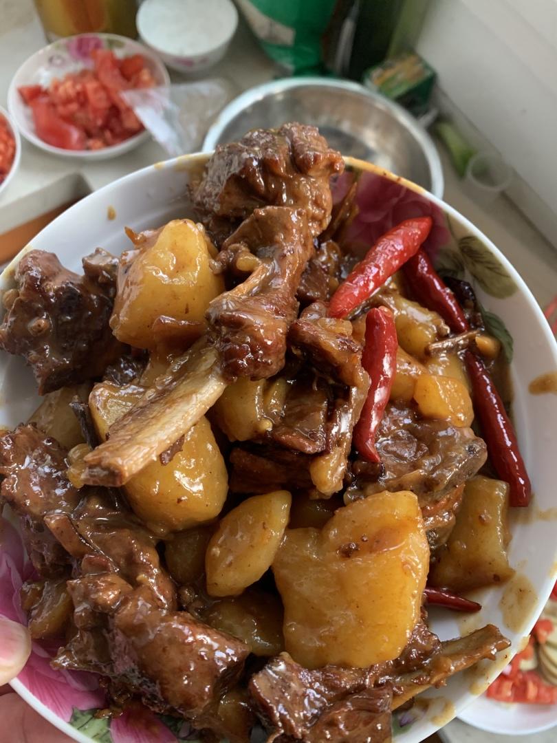 土豆烧排骨（快速版)