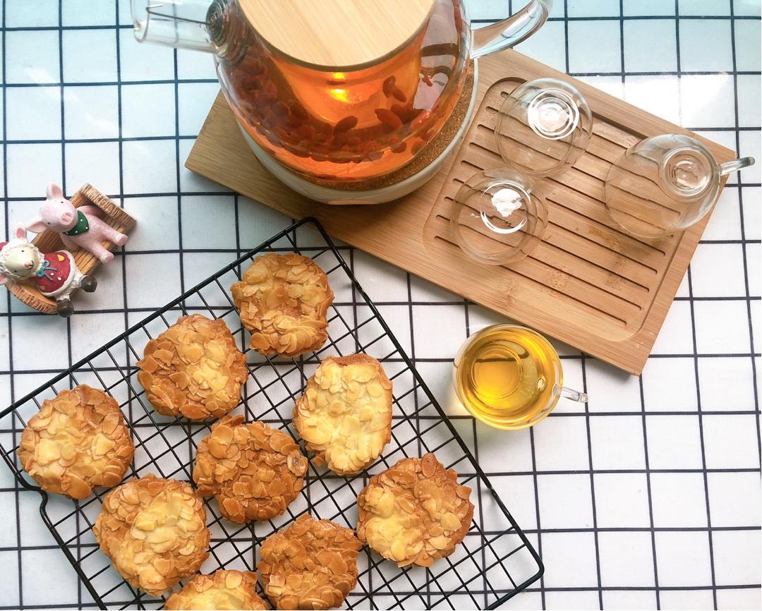 焦糖脆脆杏仁瓦片