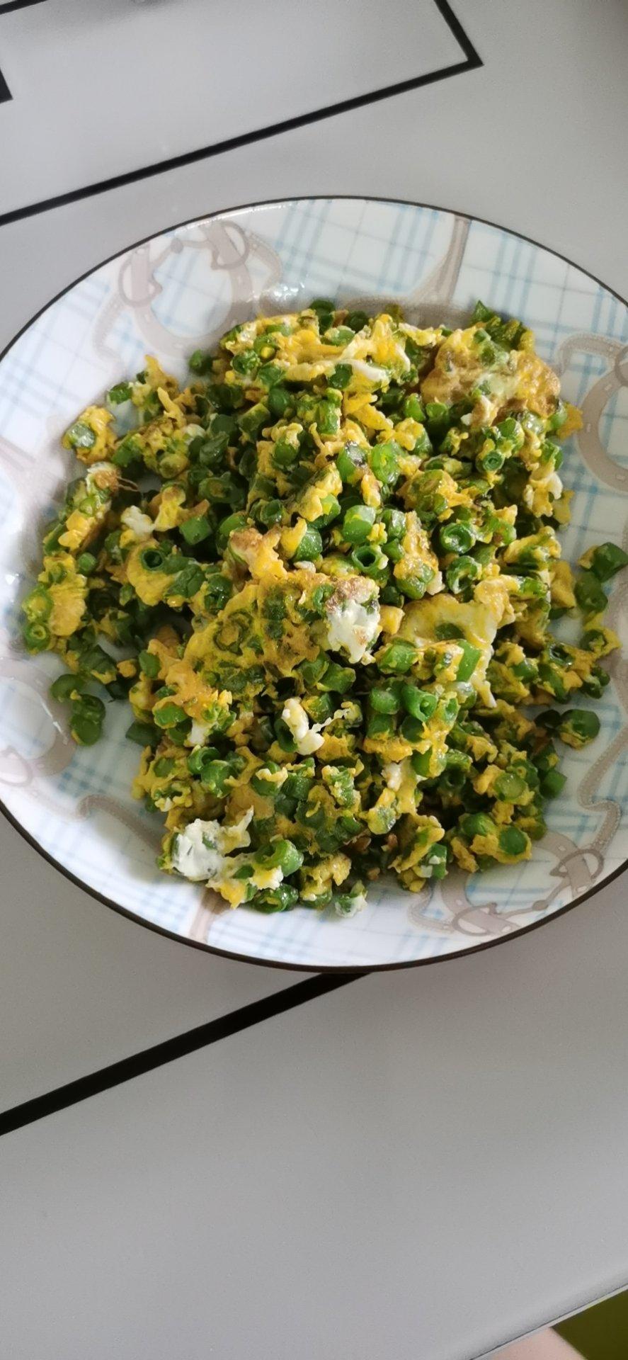 豆角炒鸡蛋