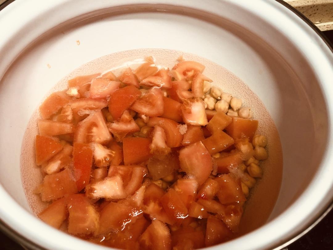茄汁焗鹰嘴豆