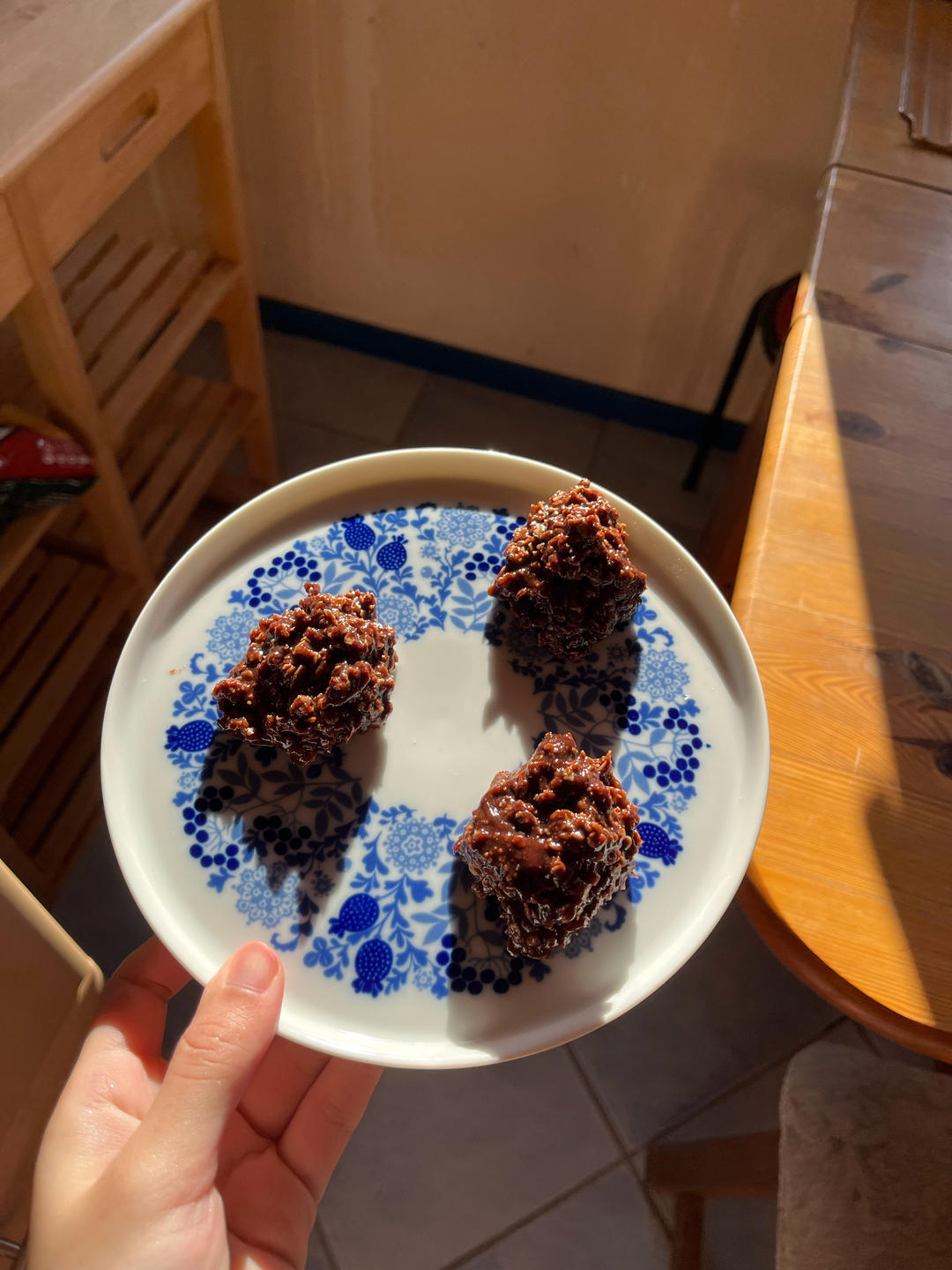 Chocolate peanut butter no-bake cookies