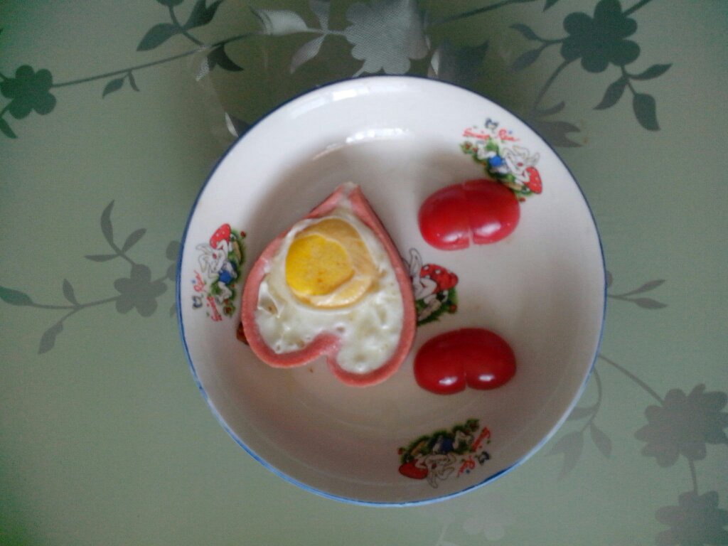 心形煎鸡蛋