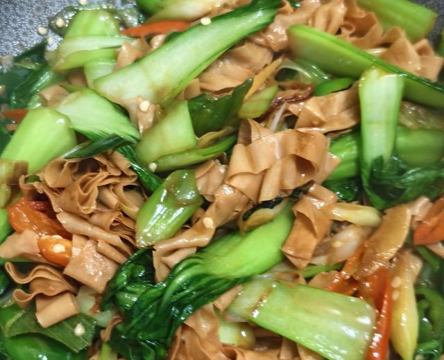 豆皮炒青菜 豆皮炒青菜