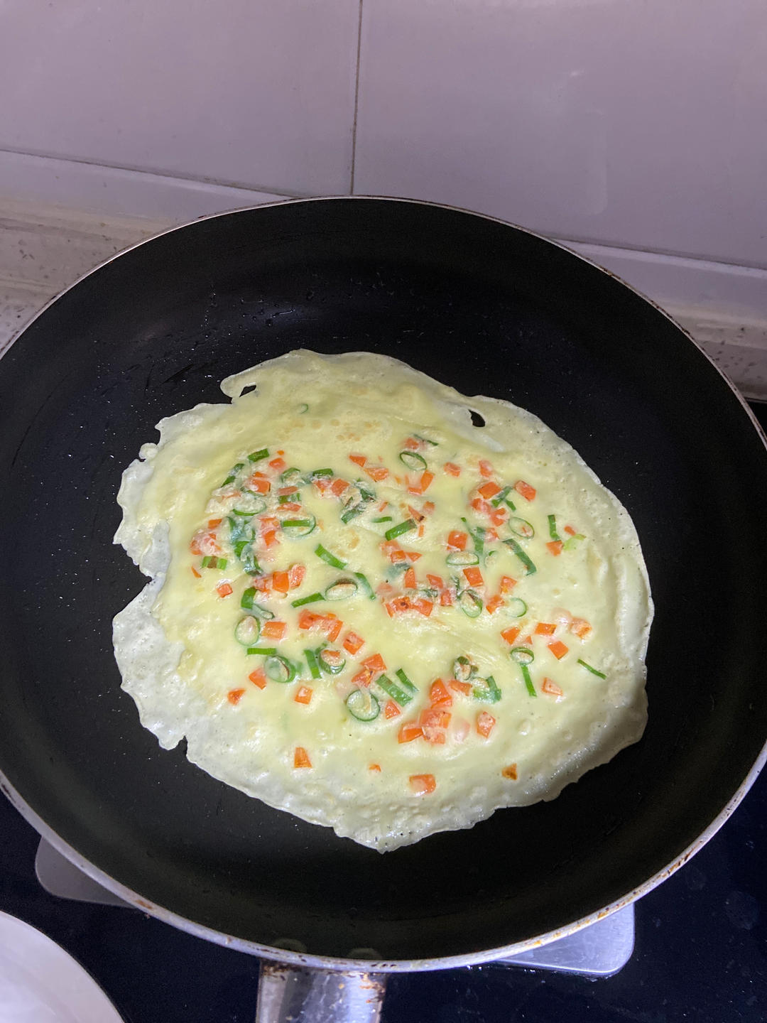 简单快手鸡蛋饼 柔软翻面不破
