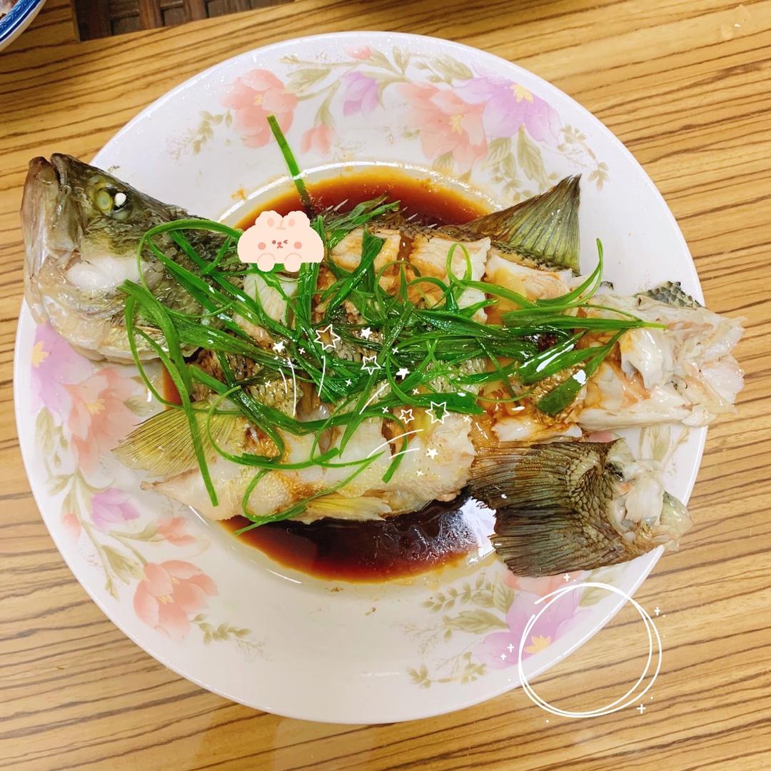 懒人版清蒸鲈鱼