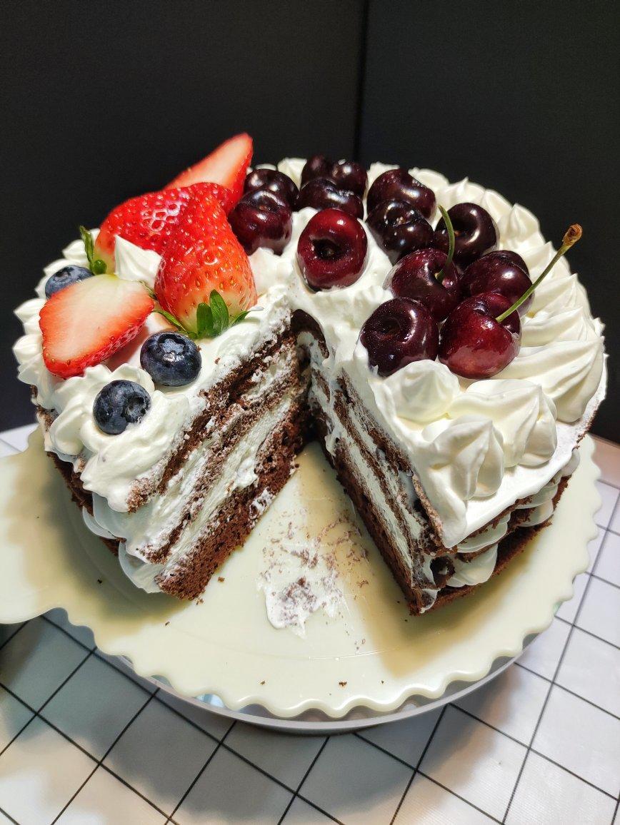 可可戚风蛋糕～8寸～百分百成功