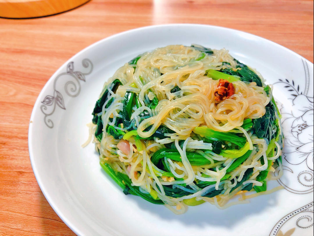 菠菜拌粉丝