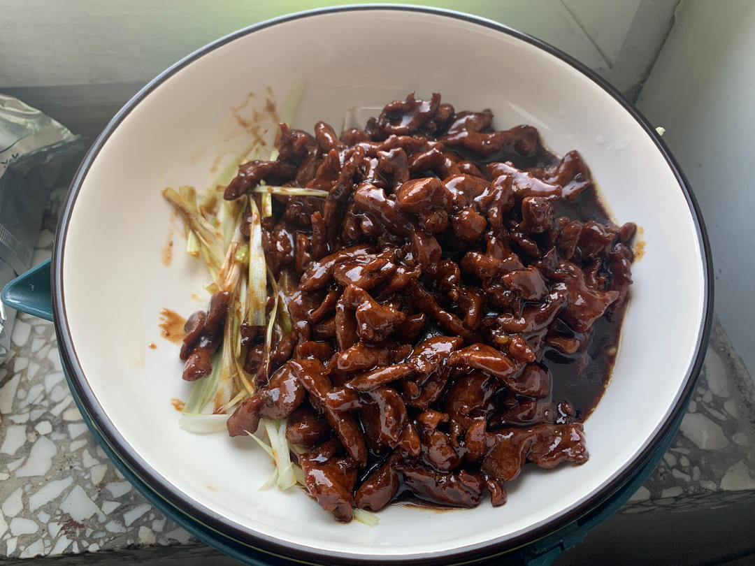 传统做法 京酱肉丝