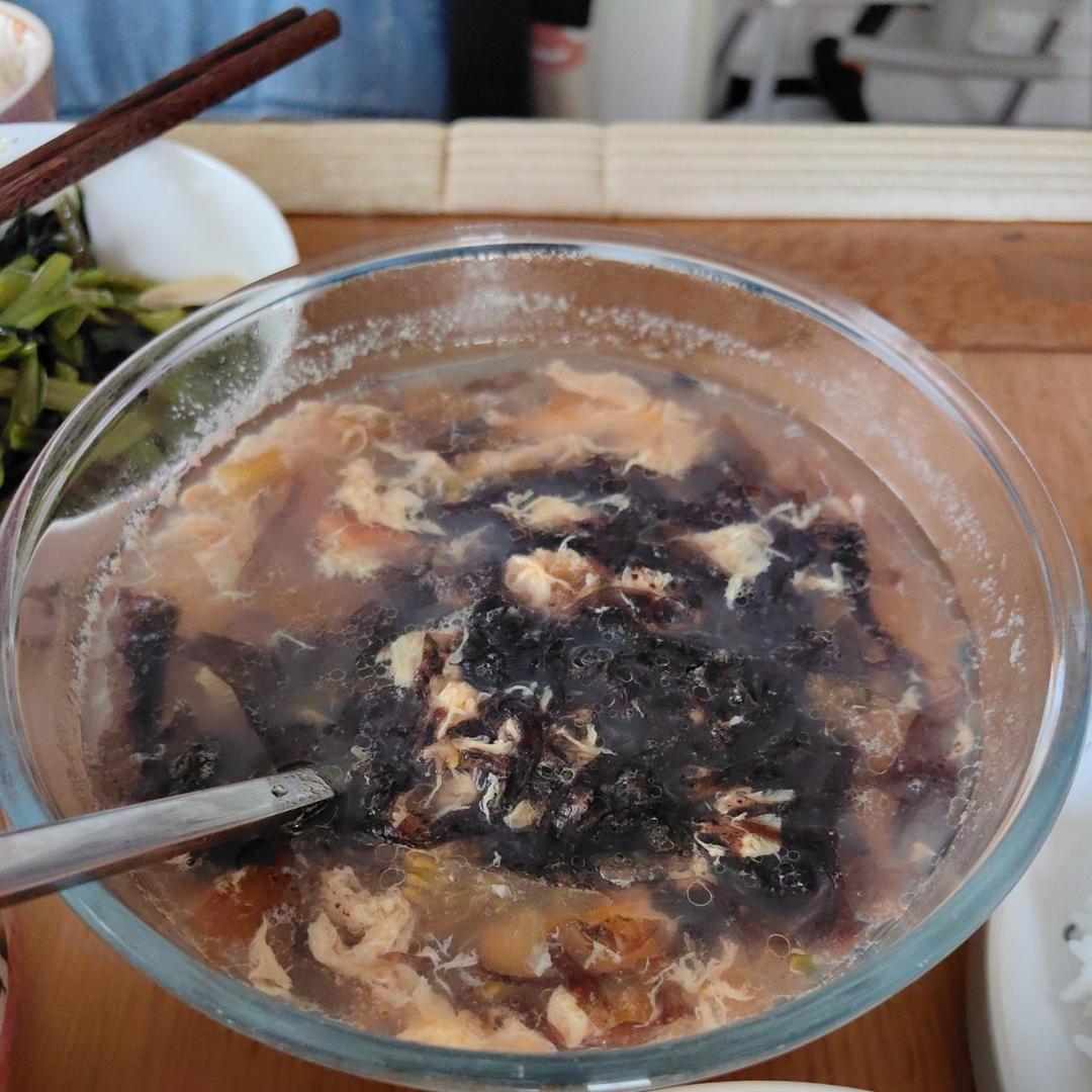 番茄紫菜蛋花汤